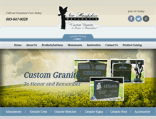 Tablet Screenshot of nhmonuments.com